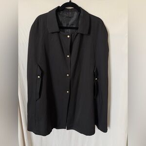 Source Unknown Black Cape Jacket with Gold Accents